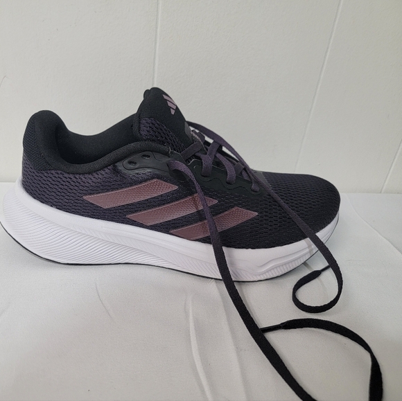 Adidas Response Aurora Black Running Shoe Womens Size 7 - Picture 2 of 8